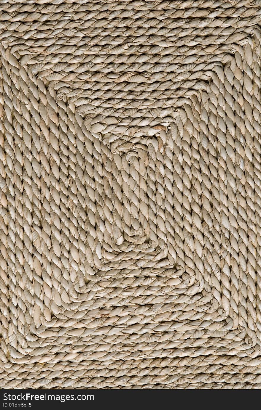 Woven Basket Close-up Background