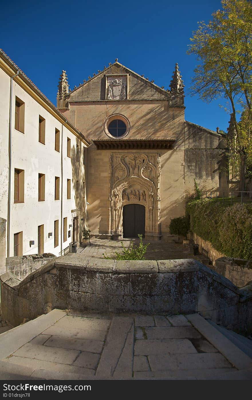 Access to monastery at segovia