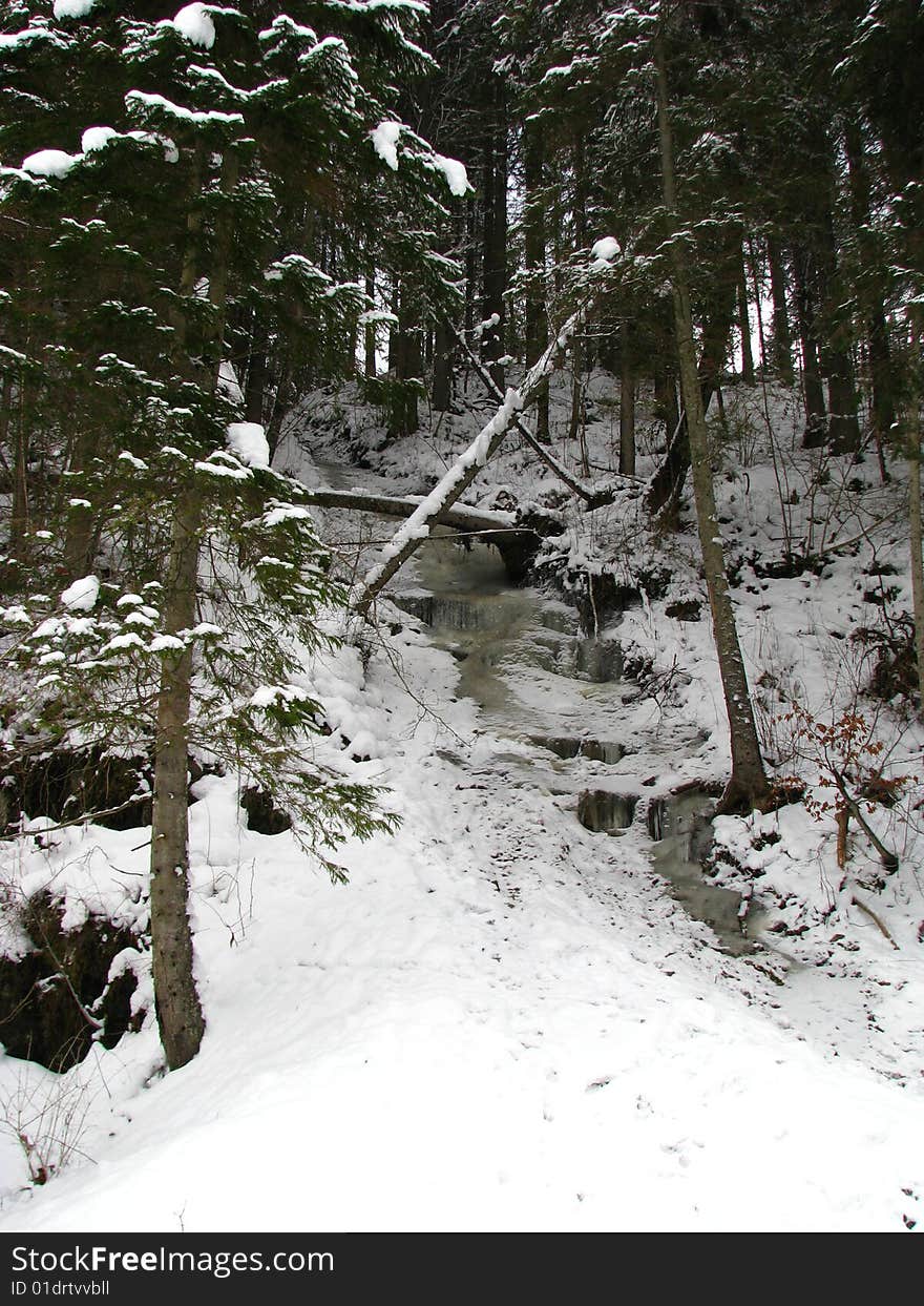 There's a lot watterfalls at Carpathians. There's a lot watterfalls at Carpathians