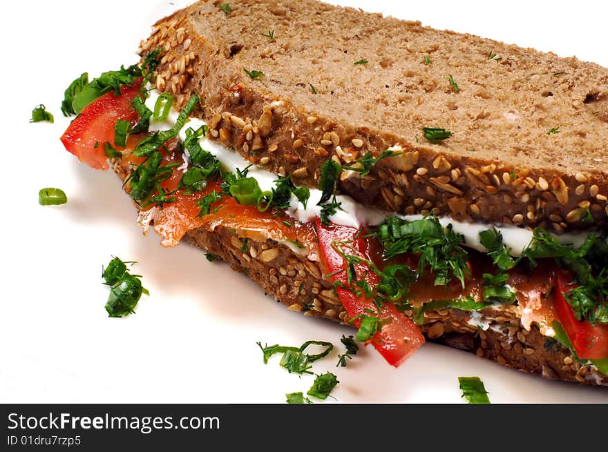 Salmon sandwich