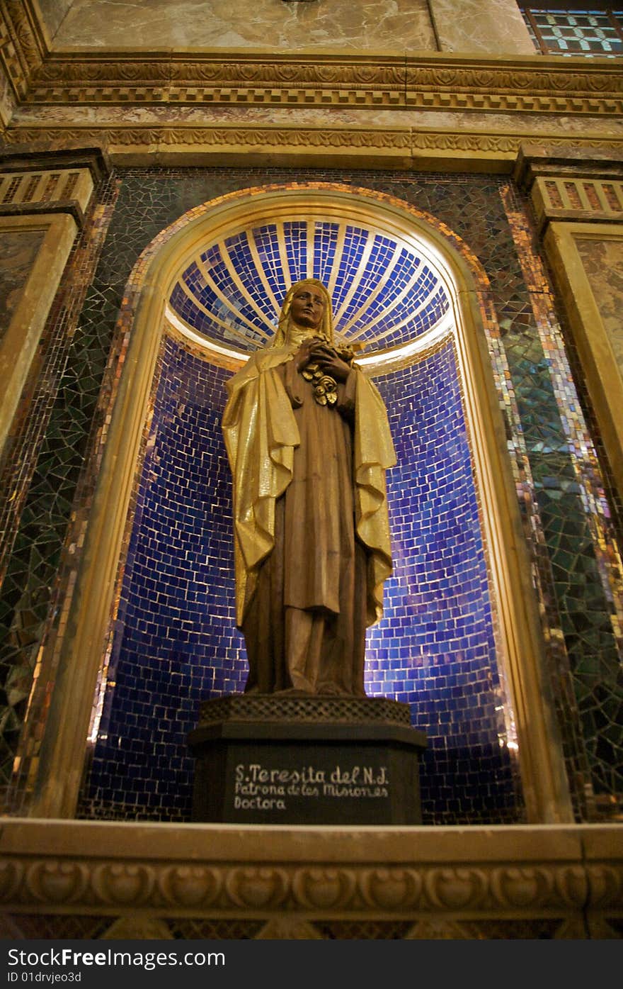 Female Saint In Spanish Church