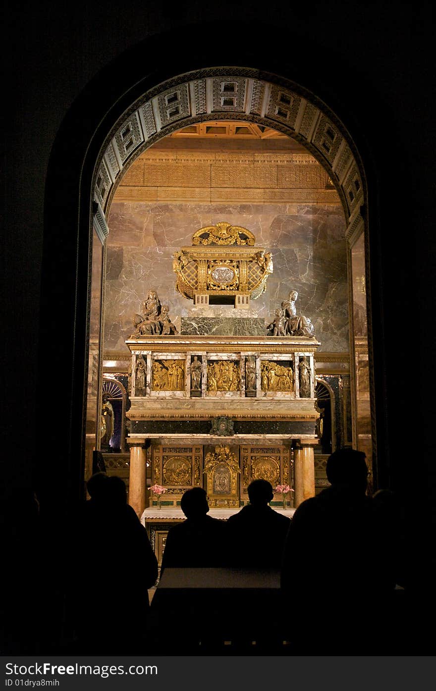 Saint john of the cross tomb inside church of segovia spain. Saint john of the cross tomb inside church of segovia spain