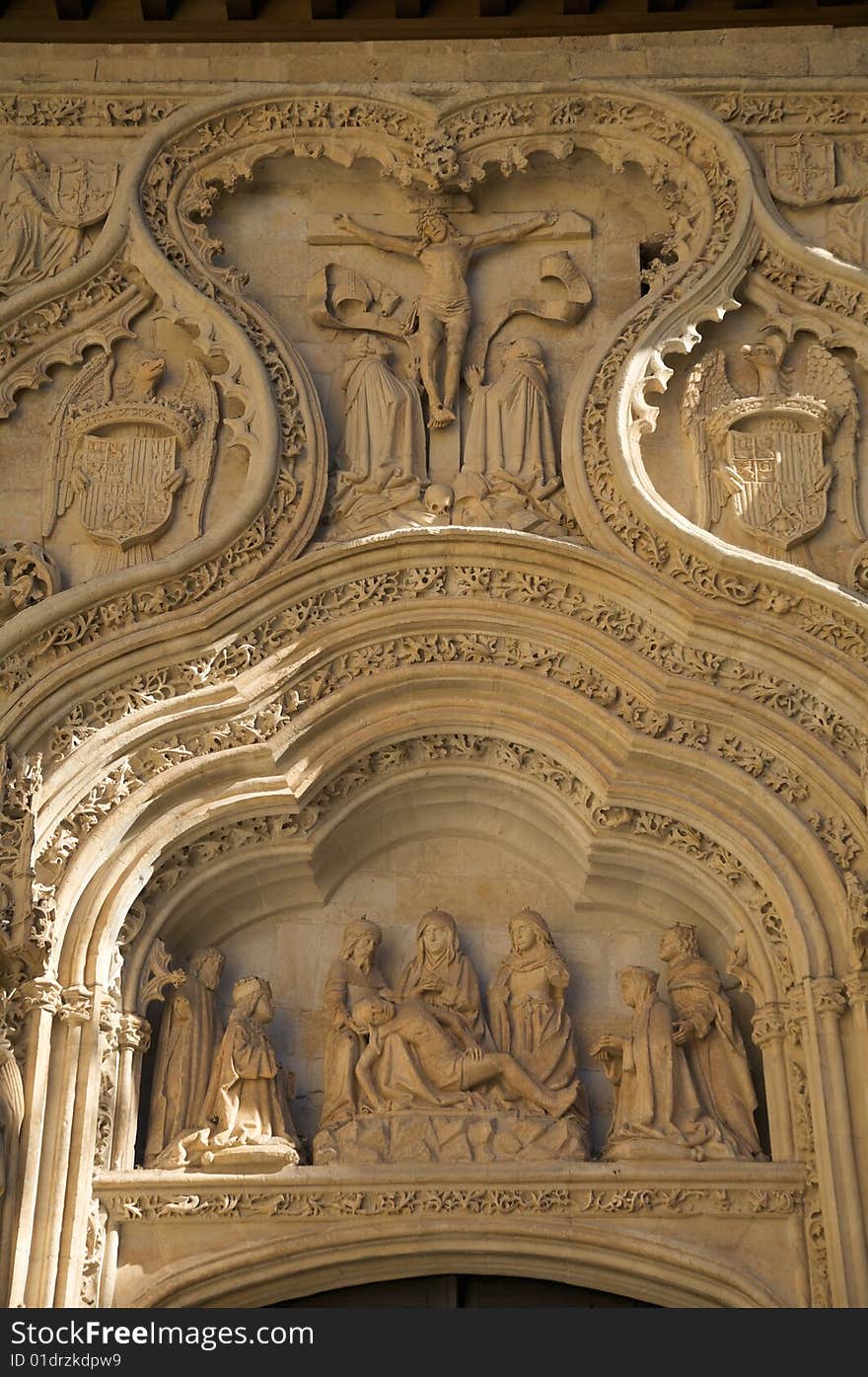 Statues of monastery at segovia