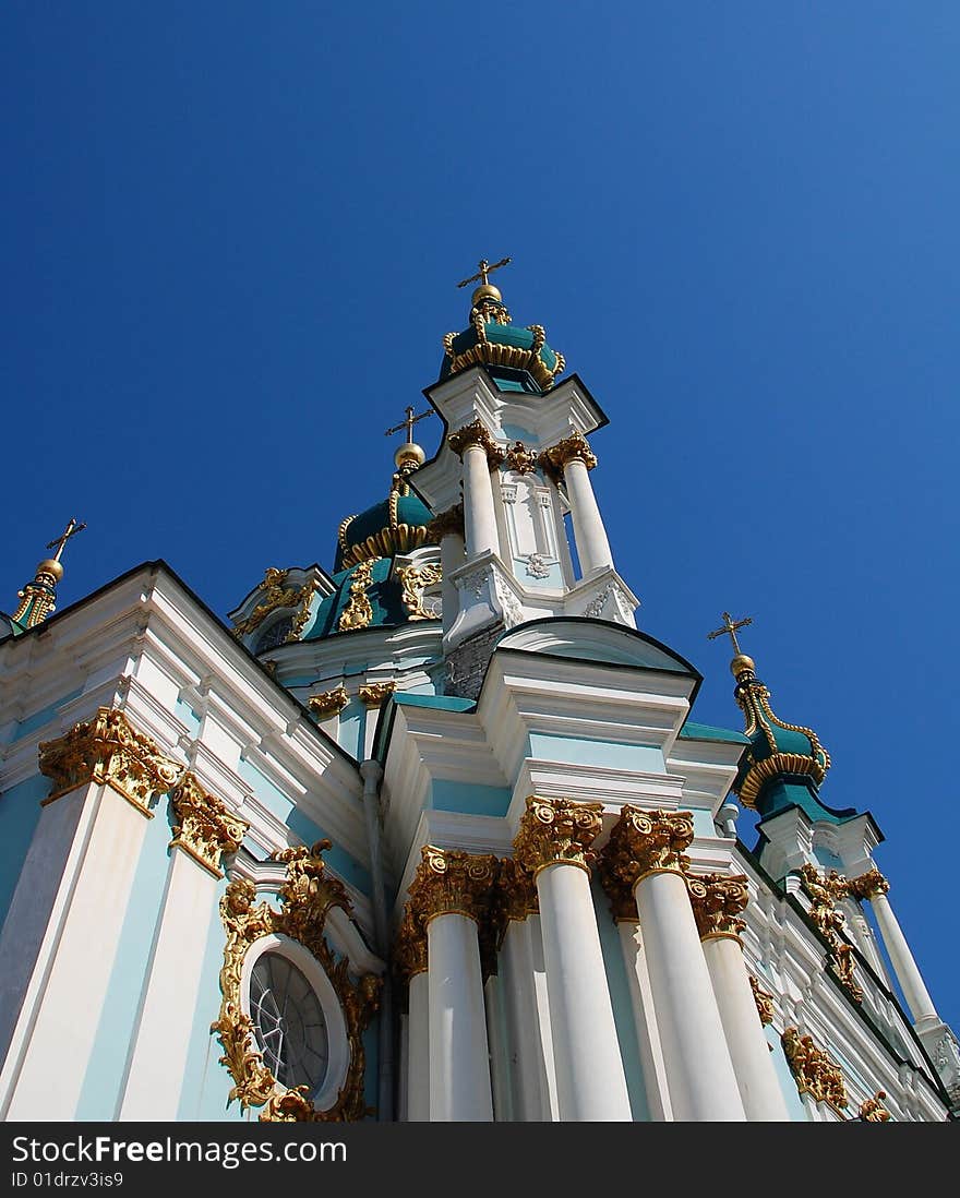 Church, architecture, byilding, sky, gold, yellow, white, distortion, city, house