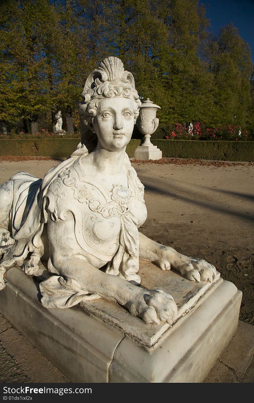 Statue at La Granja Royal Palace Garden in Segovia. Statue at La Granja Royal Palace Garden in Segovia