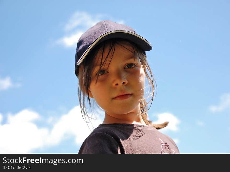 A portrait with little girl