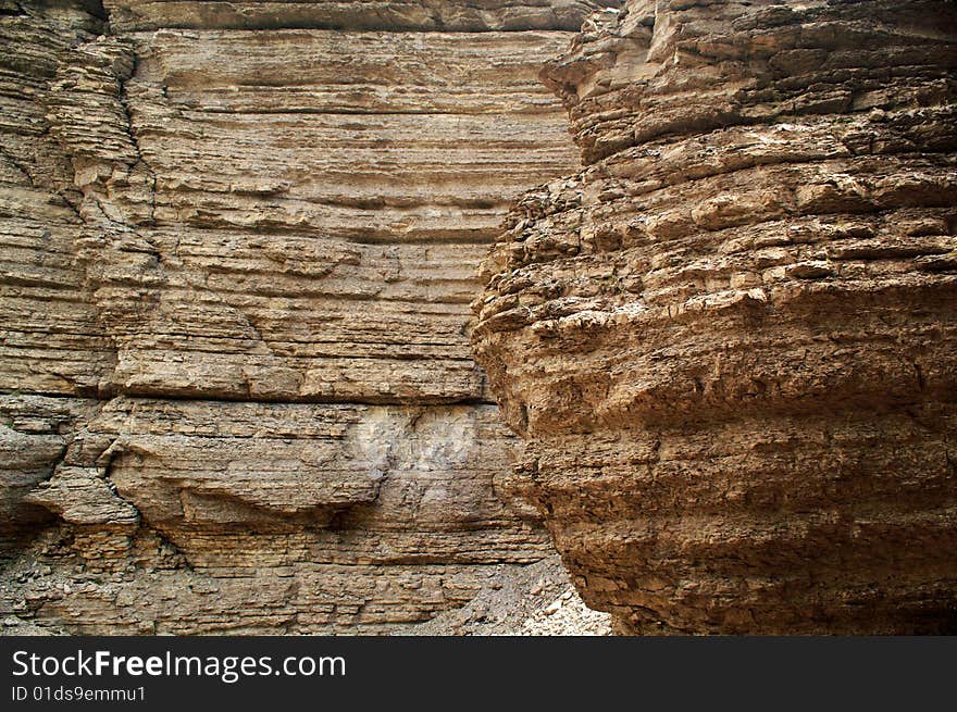 Textured Surface Of Mountains