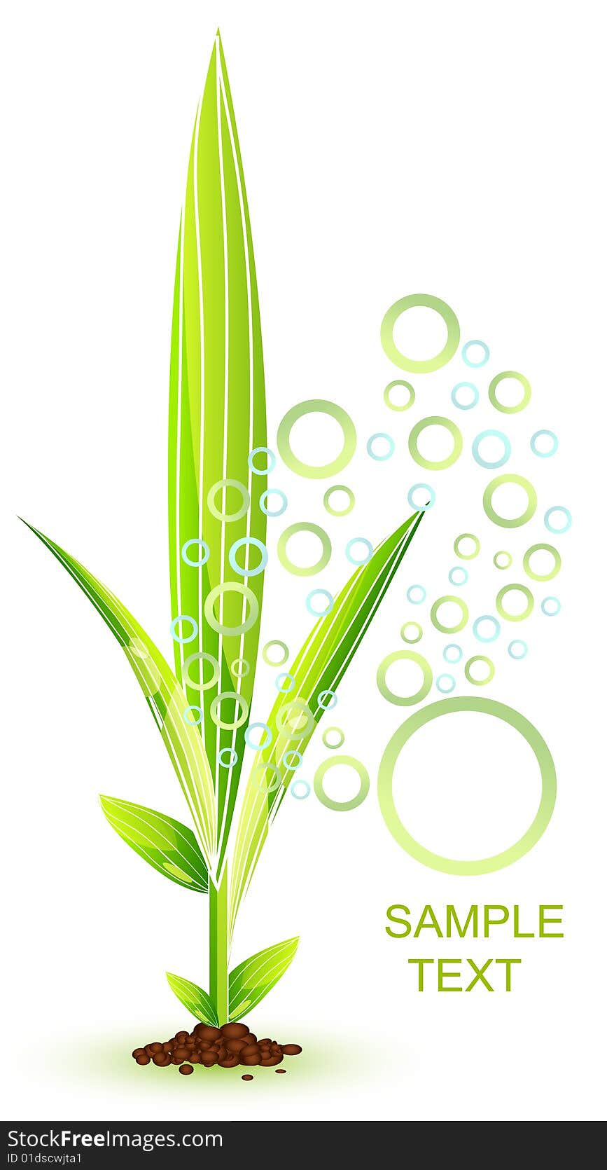 Ecology green illustration for designers. Ecology green illustration for designers