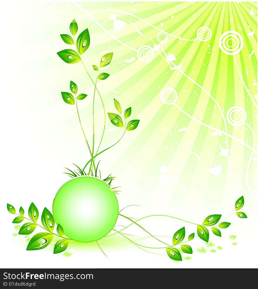 Green abstract background for designers. Green abstract background for designers