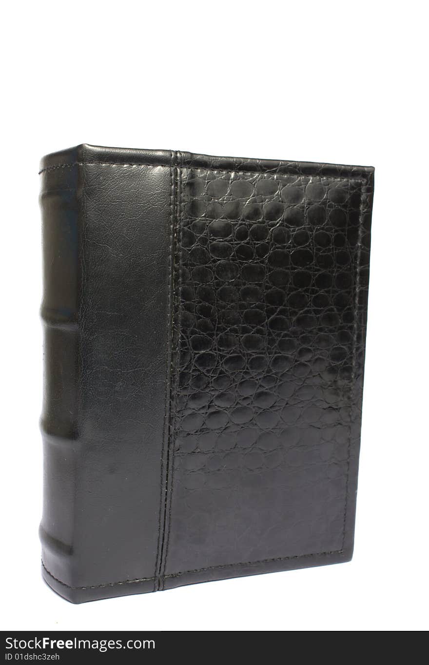 Black Book In A Leather Cover