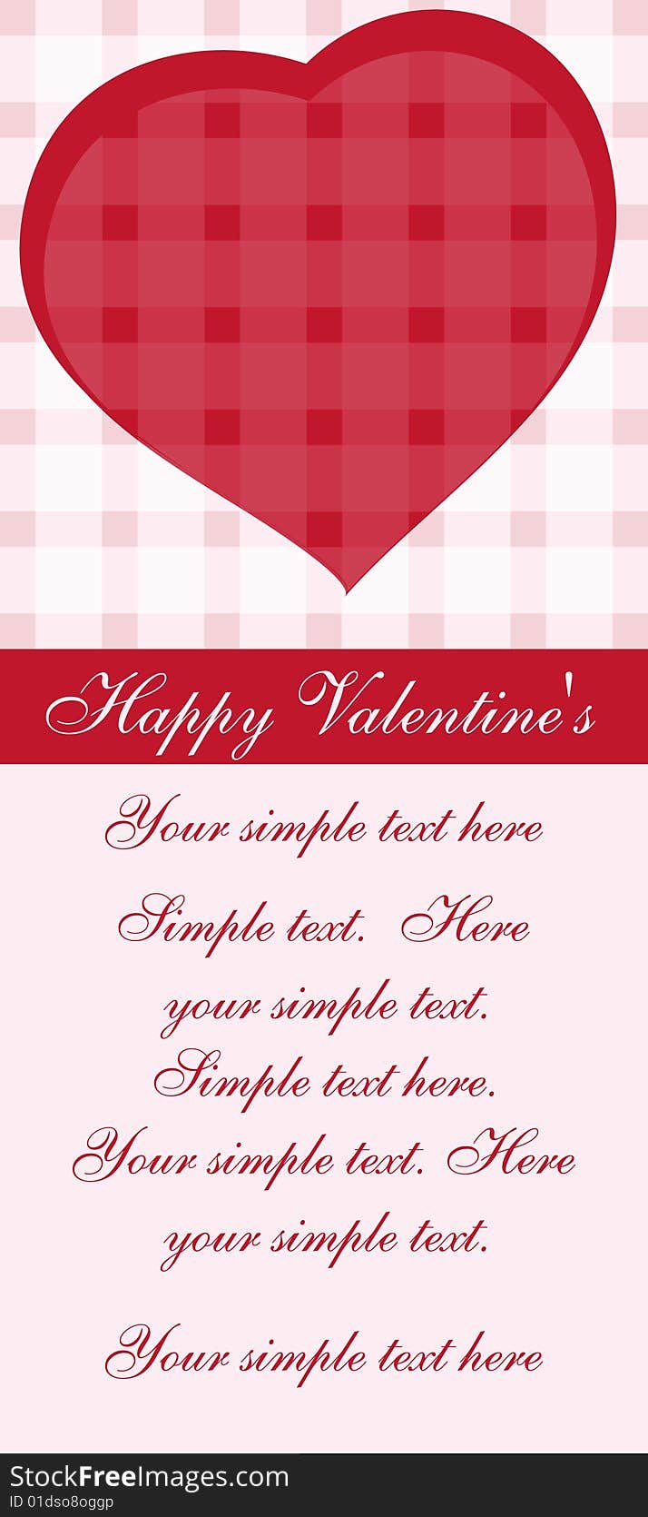 Valentine's card. Abstract vector background. Valentine's card. Abstract vector background