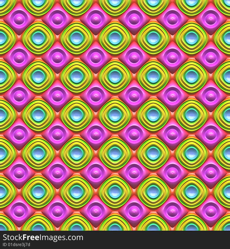 Colorful 3D Pattern