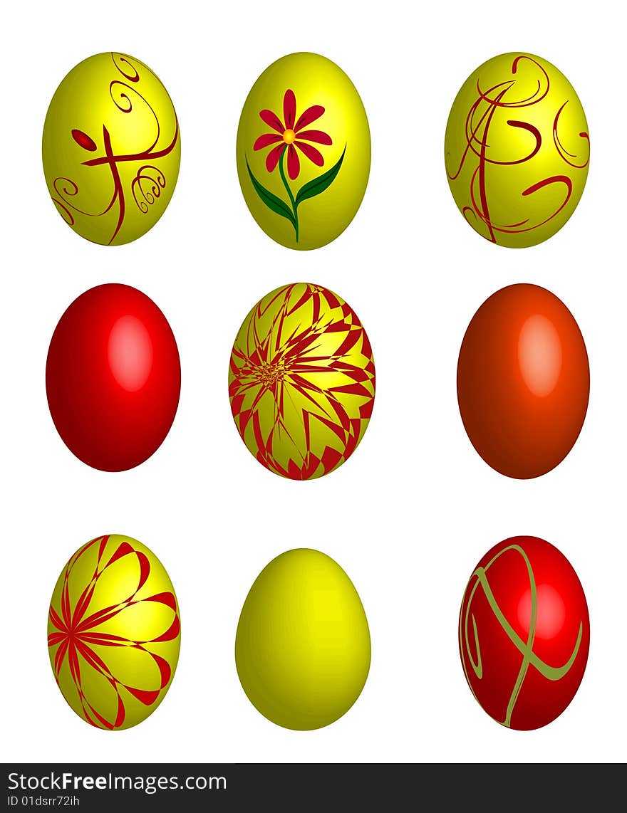 Colorful Easter Eggs