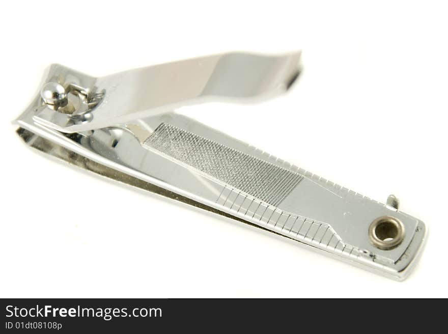 Nail Clipper Isolated On White.