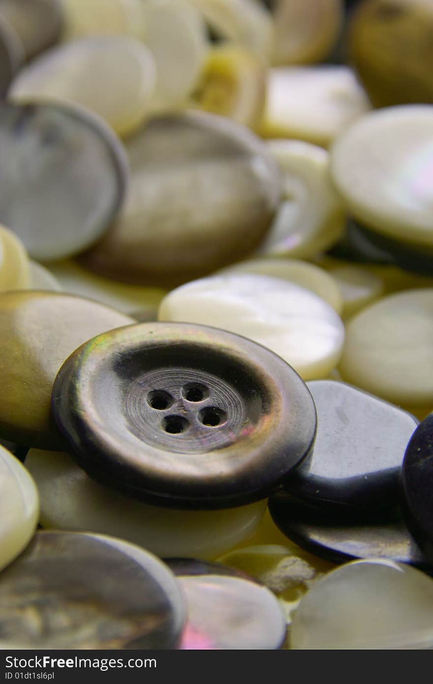 Buttons made out of Nacre