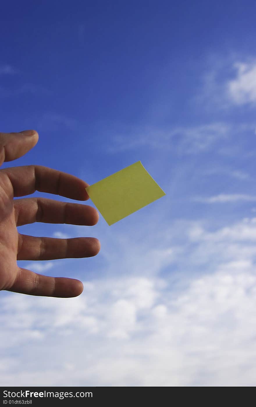 Objects with the background of a blue sky with clouds. Objects with the background of a blue sky with clouds