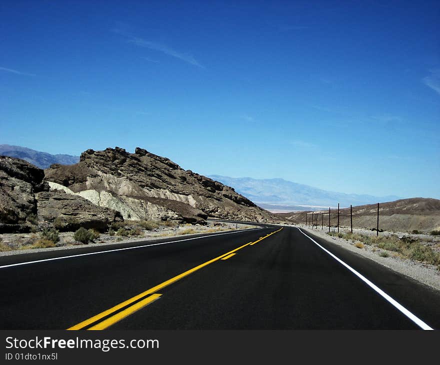 Entrance to the Death Valley. Entrance to the Death Valley