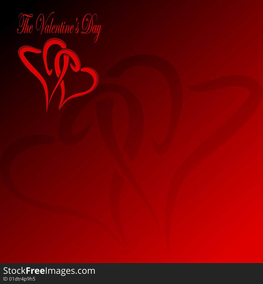 The Valentine's day background