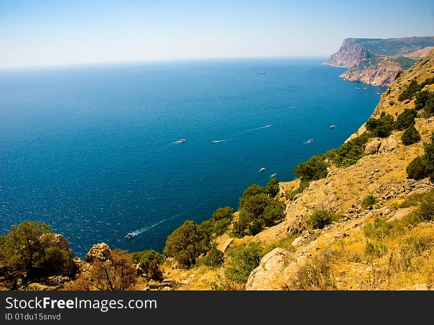 Sea coastline