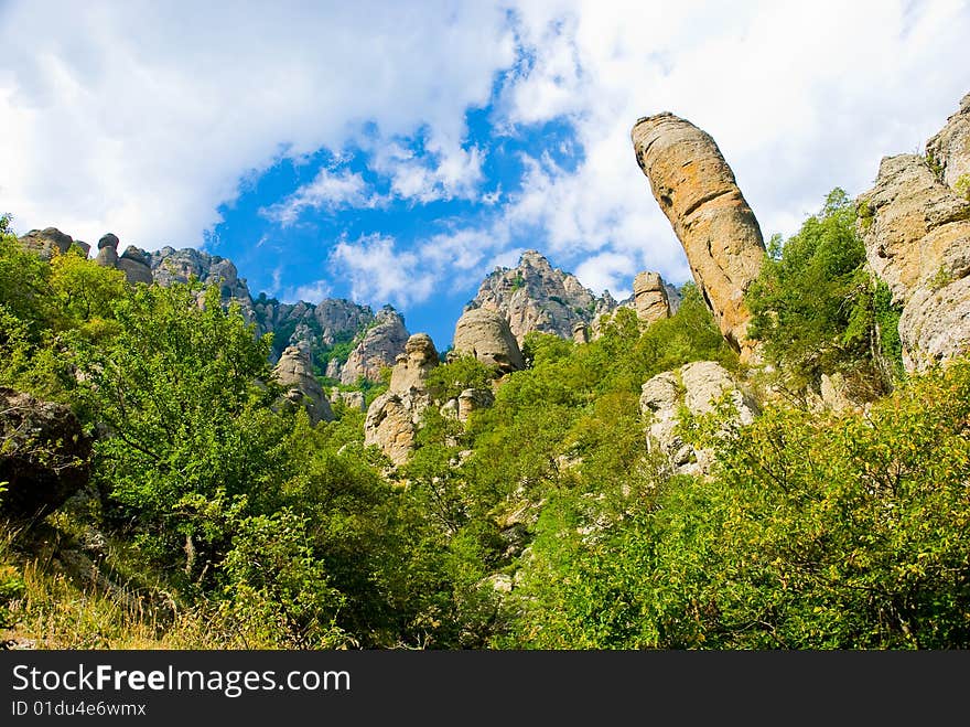 Summer mountain landscape in Crimea, Ukraine. Summer mountain landscape in Crimea, Ukraine