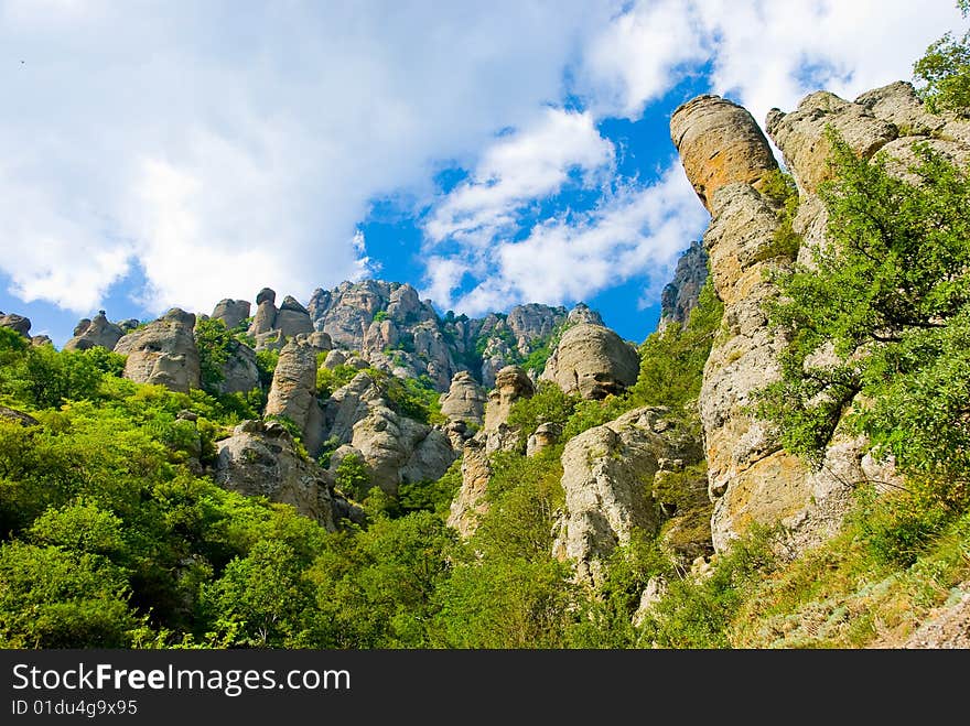 Summer mountain landscape in Crimea, Ukraine. Summer mountain landscape in Crimea, Ukraine