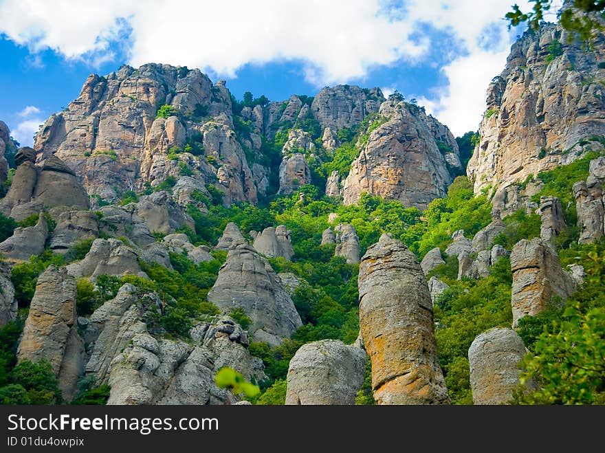 Summer mountain landscape in Crimea, Ukraine. Summer mountain landscape in Crimea, Ukraine