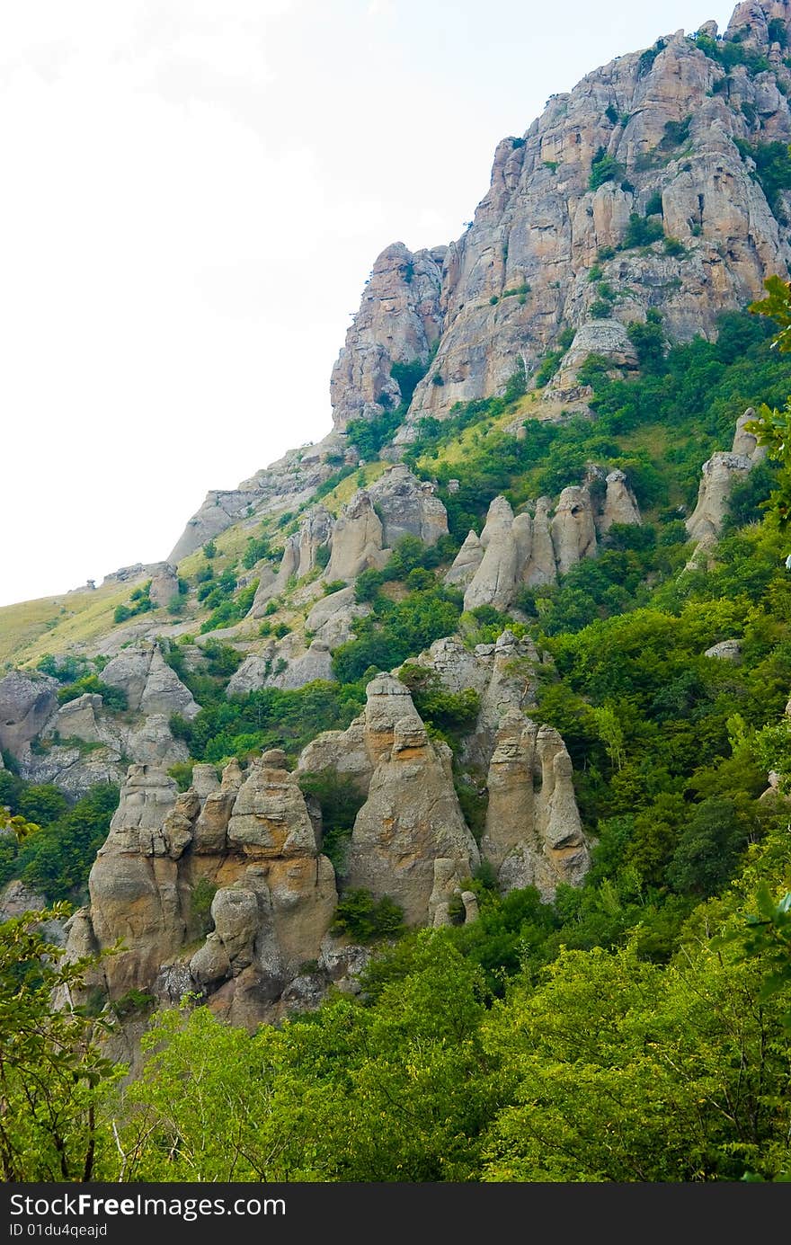 Summer mountain landscape in Crimea, Ukraine. Summer mountain landscape in Crimea, Ukraine