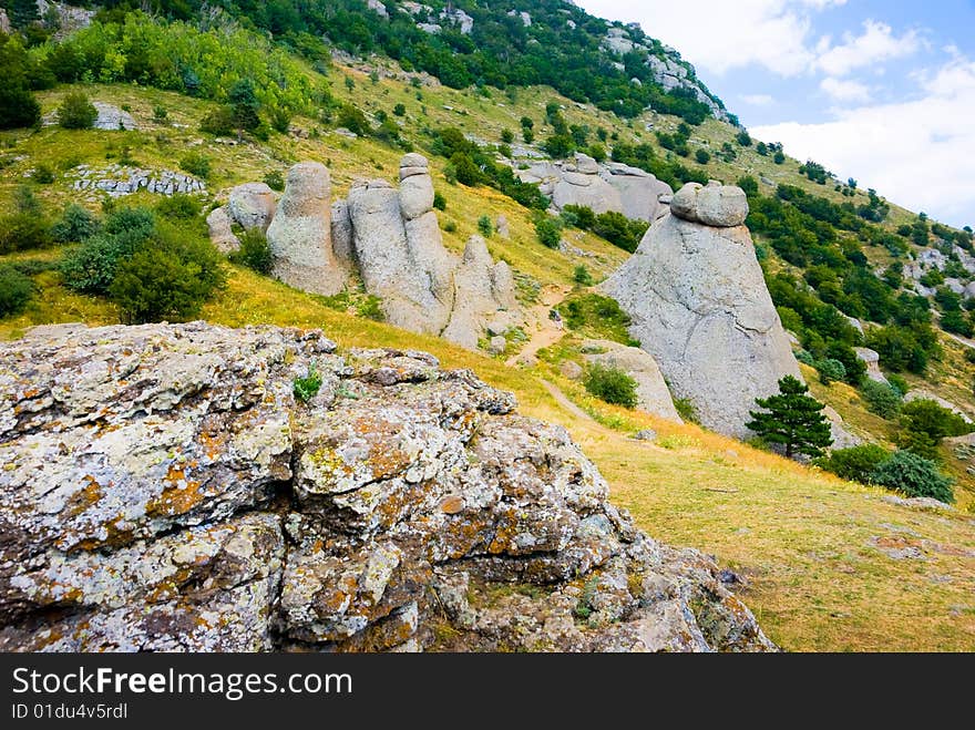 Summer mountain landscape in Crimea, Ukraine. Summer mountain landscape in Crimea, Ukraine