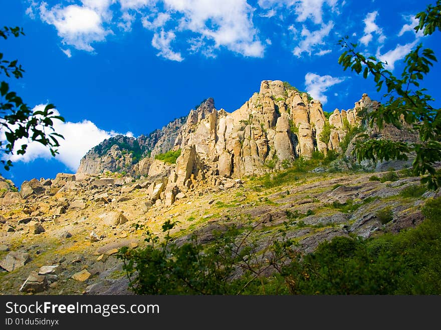 Summer mountain landscape in Crimea, Ukraine. Summer mountain landscape in Crimea, Ukraine