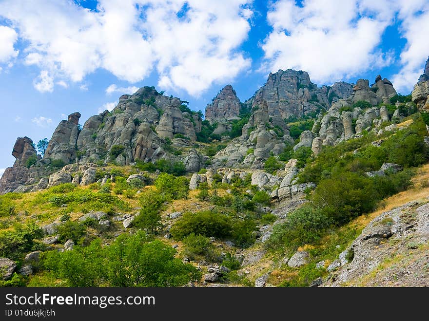 Summer mountain landscape in Crimea, Ukraine. Summer mountain landscape in Crimea, Ukraine