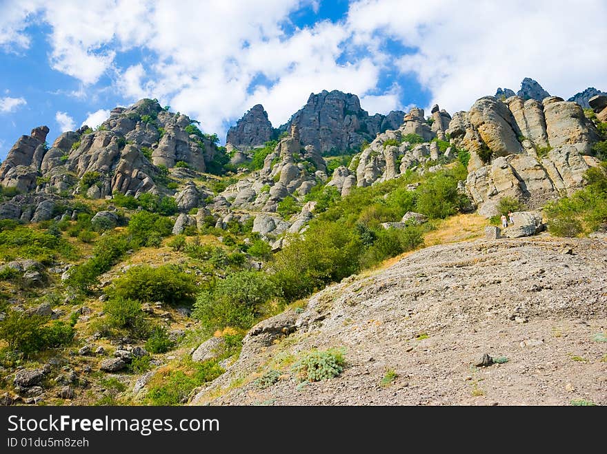 Summer mountain landscape in Crimea, Ukraine. Summer mountain landscape in Crimea, Ukraine