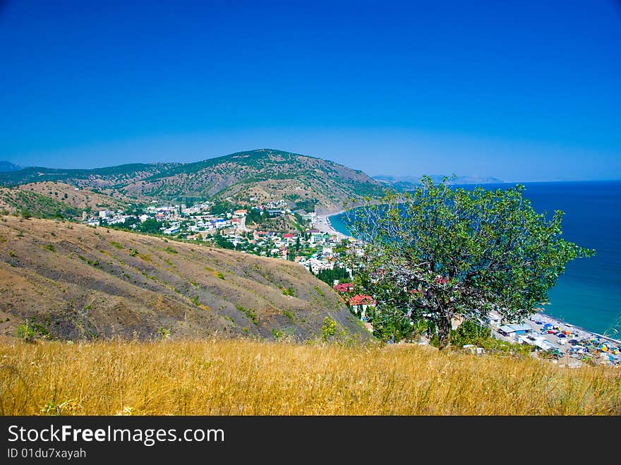 Summer landscape, Black Sea, Crimea, Ukraine