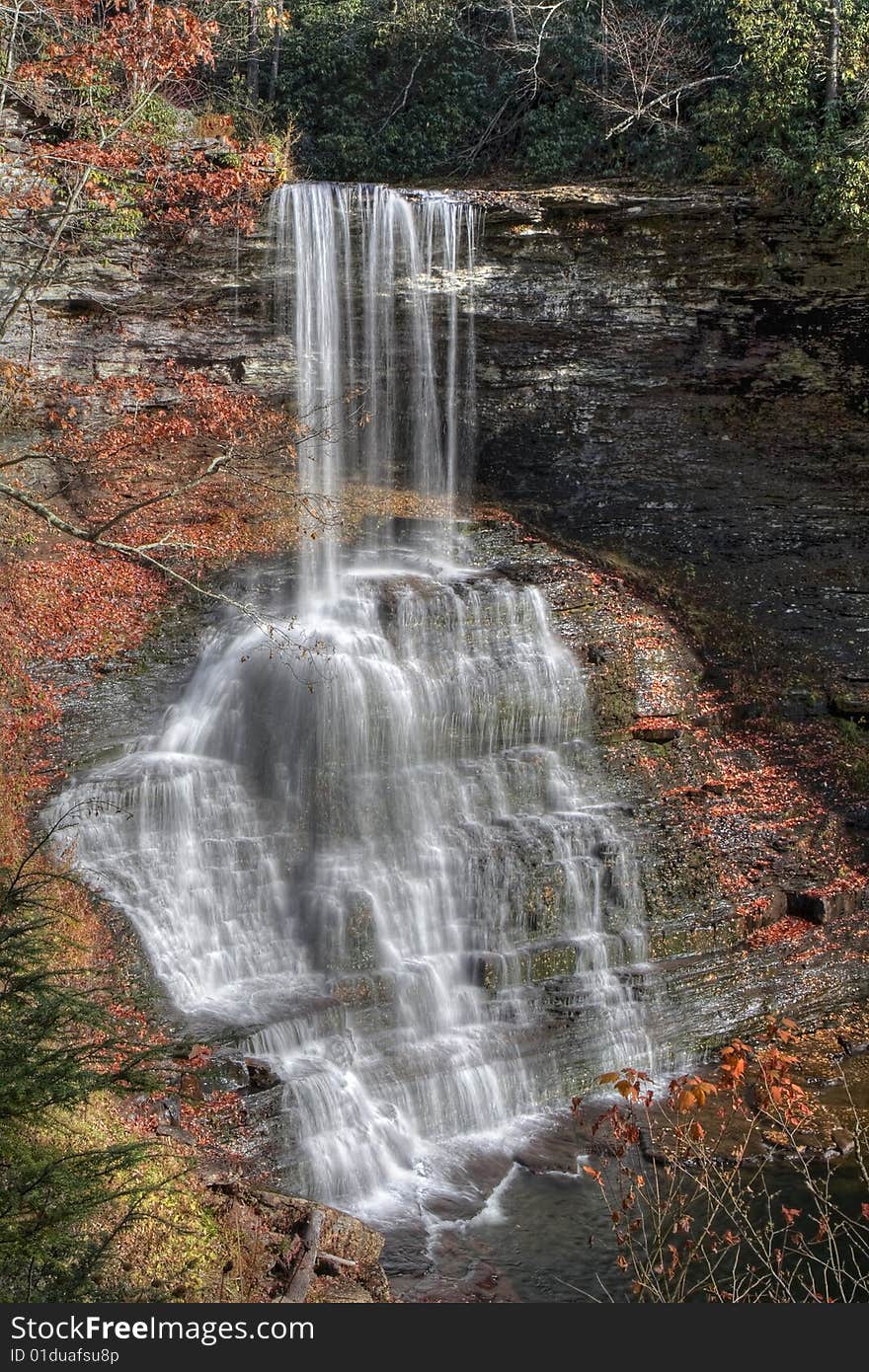 Autumn waterfall