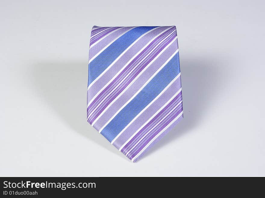 single necktie in withe background