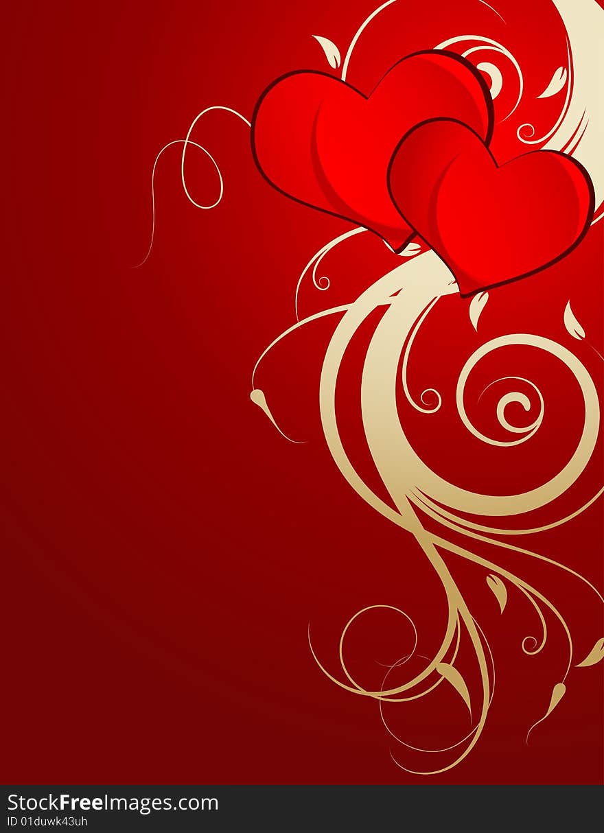 St. Valentine background.