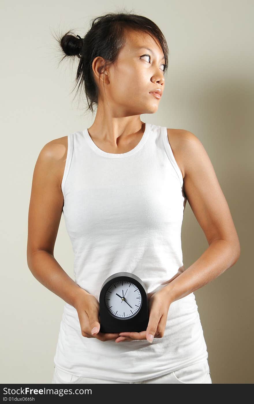 Woman With Clock