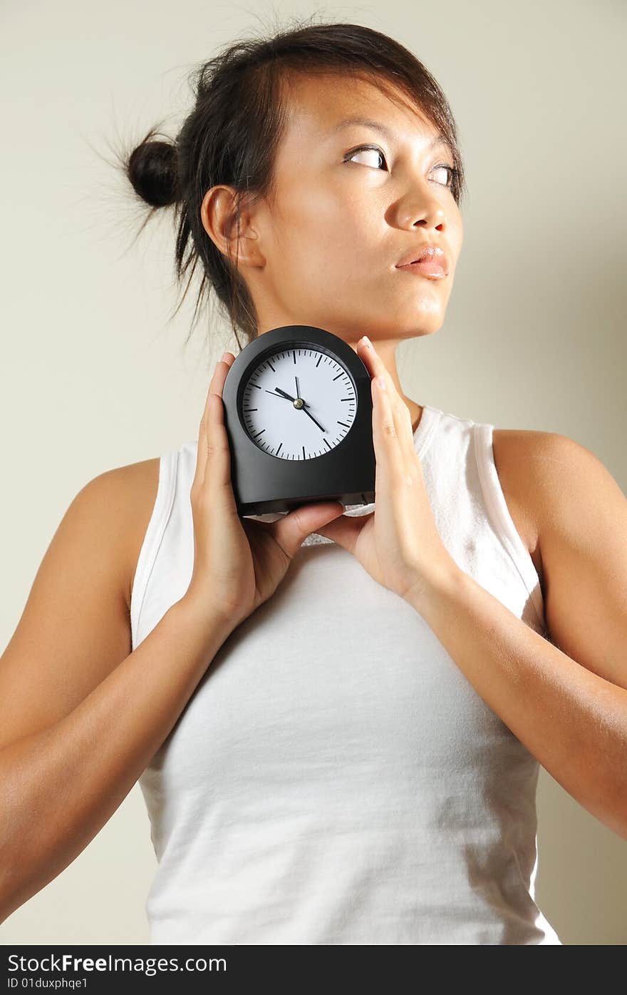 Woman with Clock