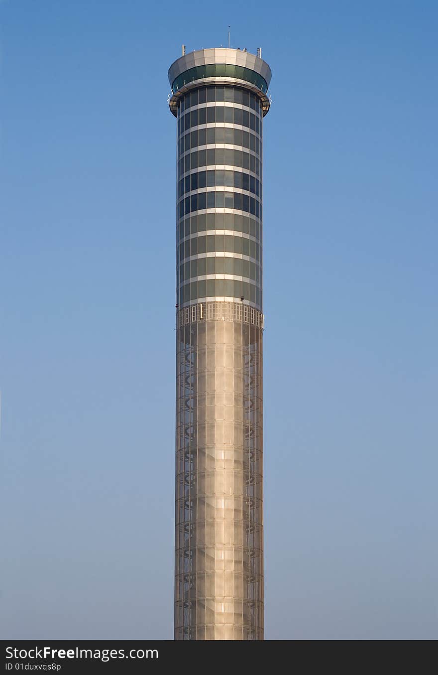 The control tower at Suvarnabhumi airport in Bangkok, Thailand. The control tower at Suvarnabhumi airport in Bangkok, Thailand.