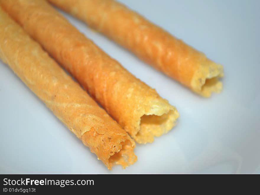 Traditional egg rolls during festivals