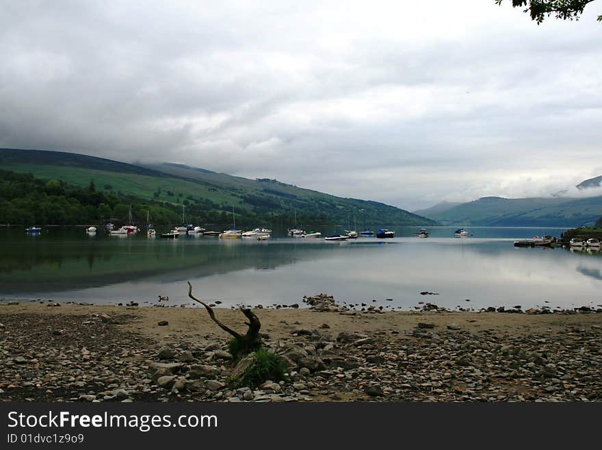 Loch Tay taken from Kenmore beach. Loch Tay taken from Kenmore beach