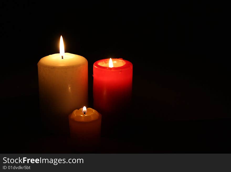 Three Candles In Darkness