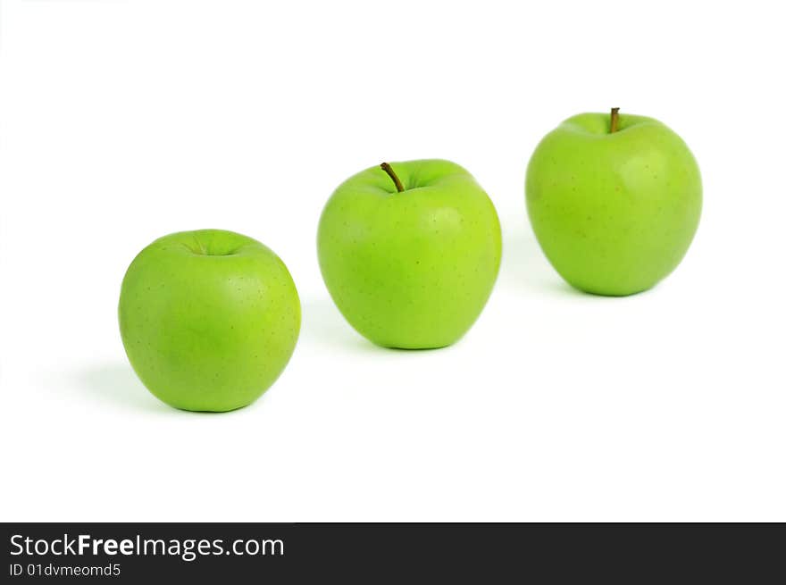 Three Green Apples