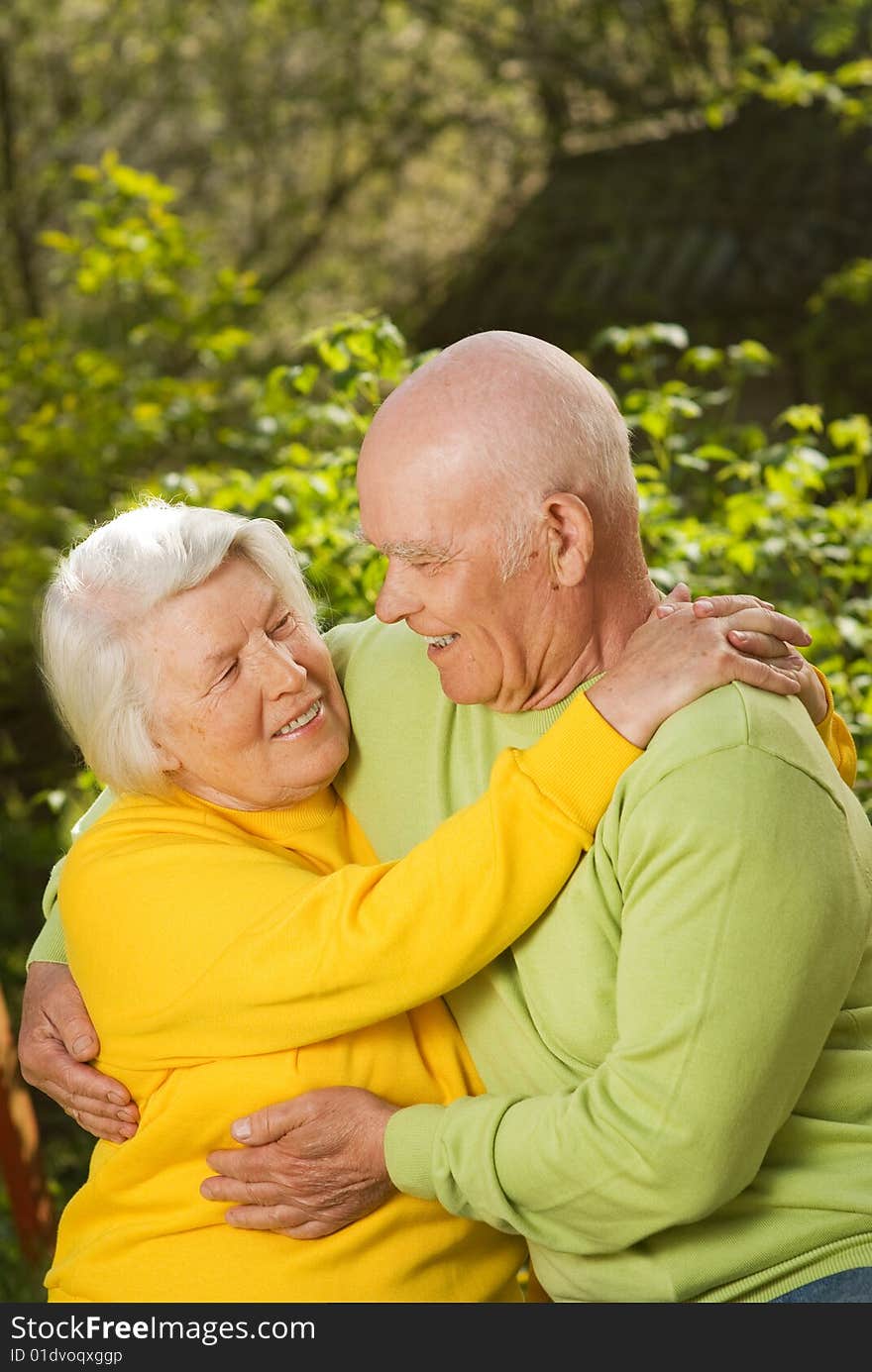 Picture of a Senior couple in love