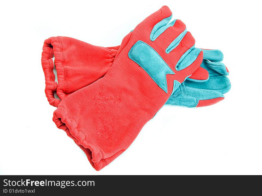Pair of gloves for flight on hang-glider. Pair of gloves for flight on hang-glider