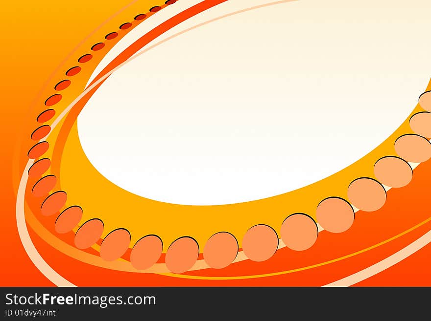 Vector illustration of Abstract Orange