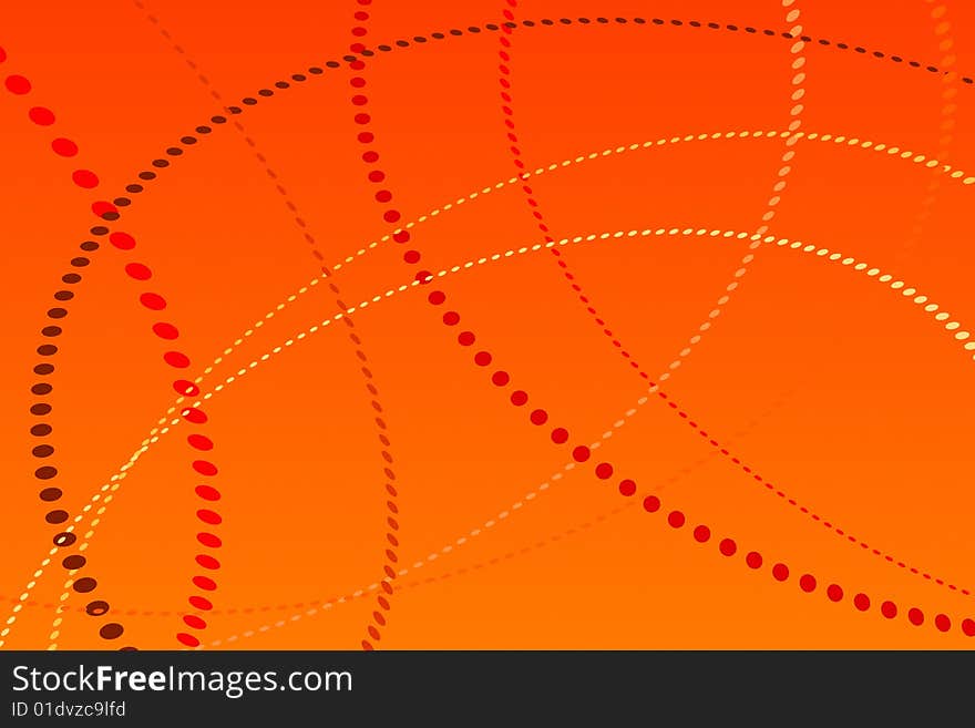 Vector illustration of Abstract Orange