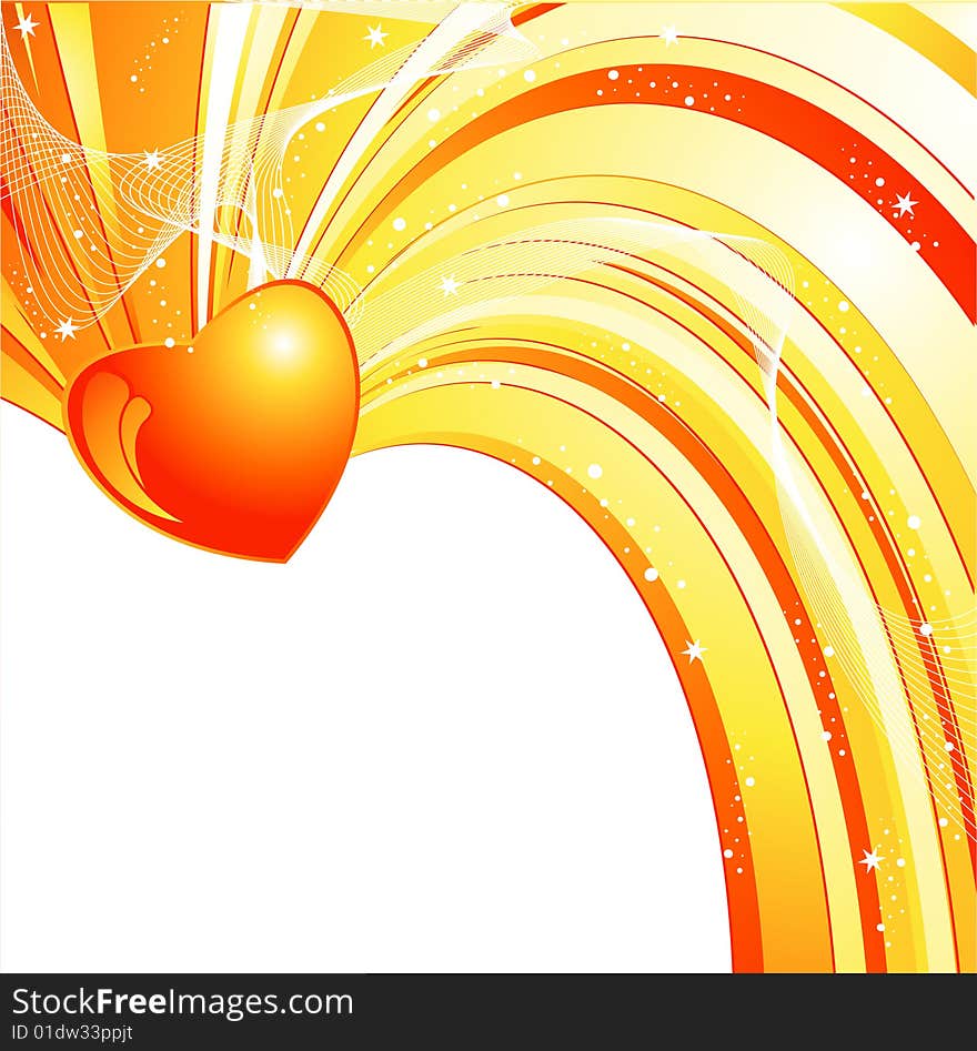 Valentine day vector background with copy space