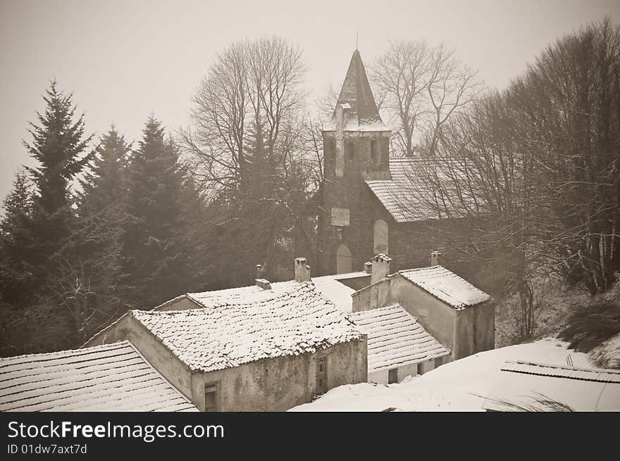 Winter village