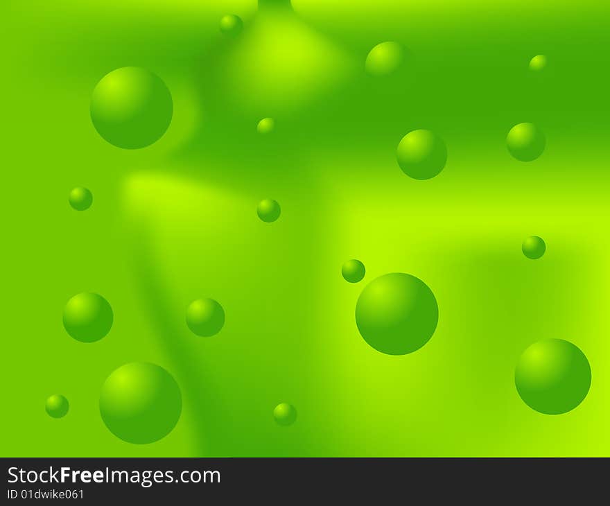 Abstract green vector background with bubbles. Abstract green vector background with bubbles