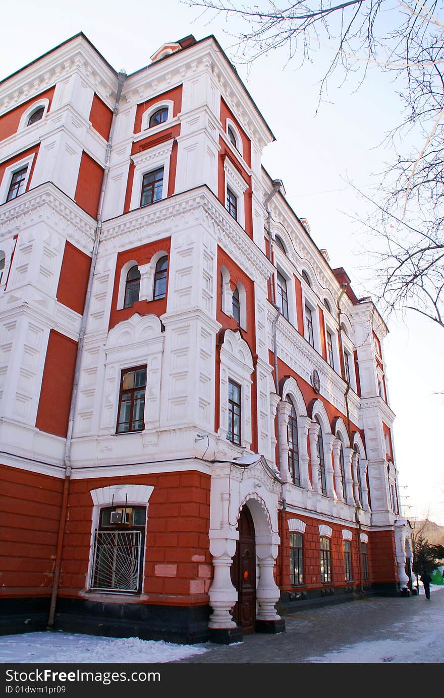 Old building of university in Russia